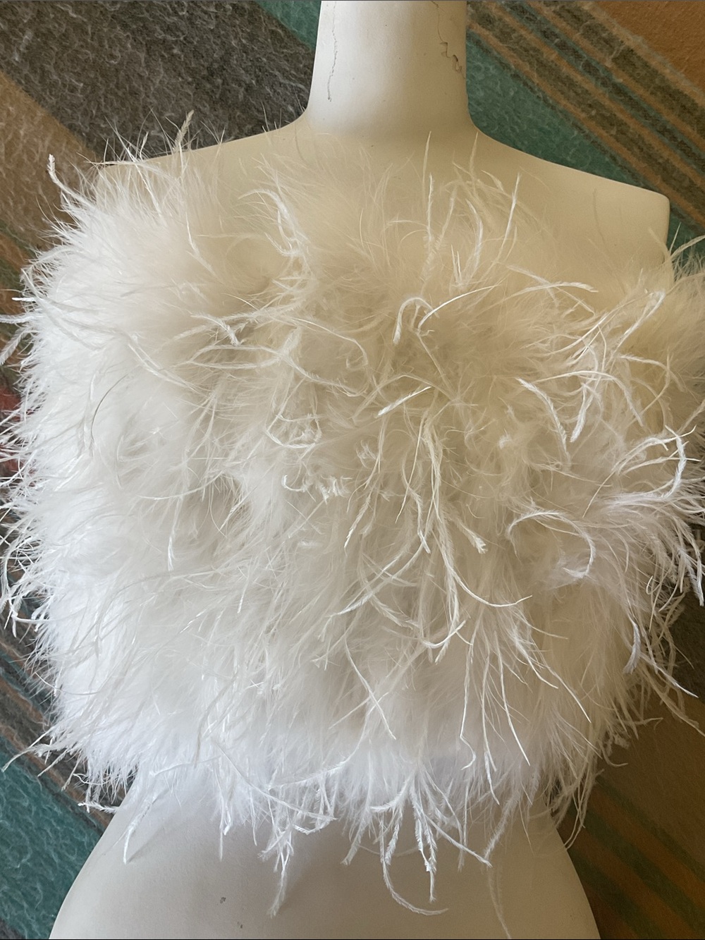 White Club L Feather Top